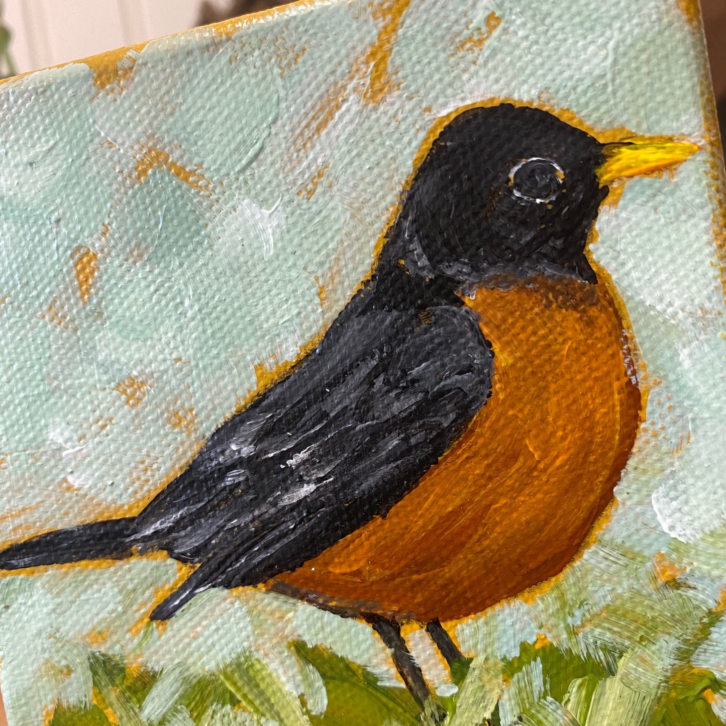 Robin Painting No. 3 (4x4")