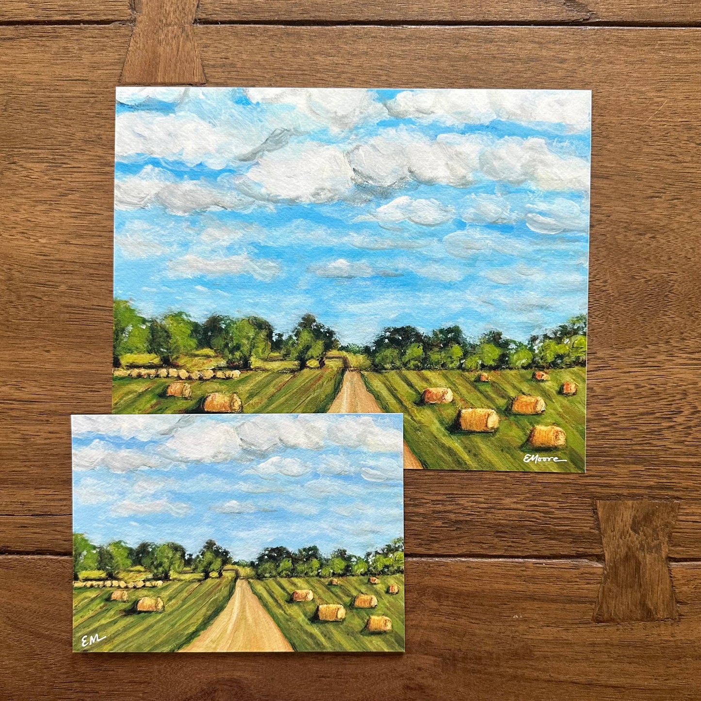 Print “Hay Bales on Mill Creek #2”