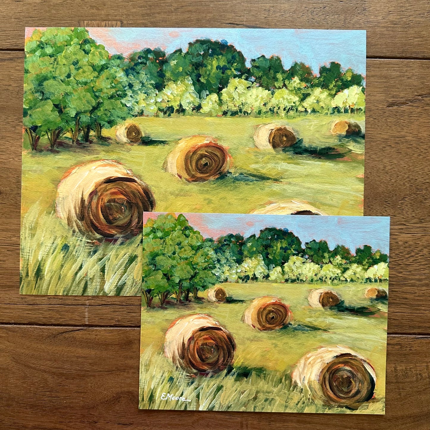 Print “Hay Bales in the Morning”