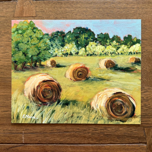 Print “Hay Bales in the Morning”