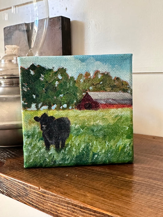 Glimpse: Cow on Old Mill Creek