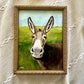 “Up Close Donkey” Framed Print