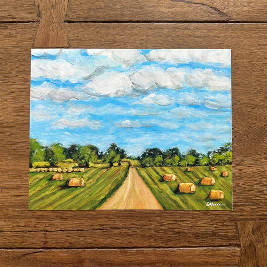 Print “Hay Bales on Mill Creek #2”