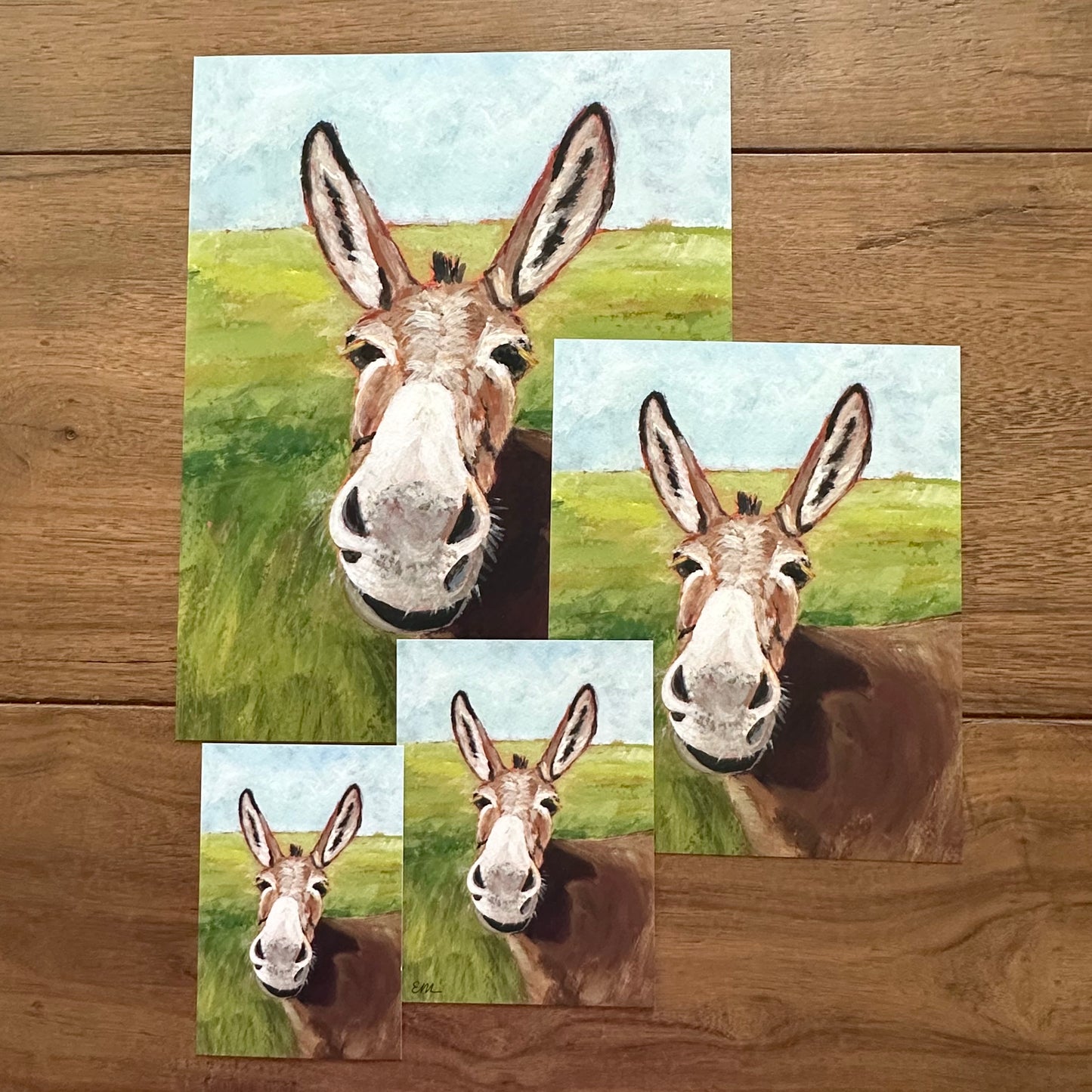 Print  “Up Close Donkey”
