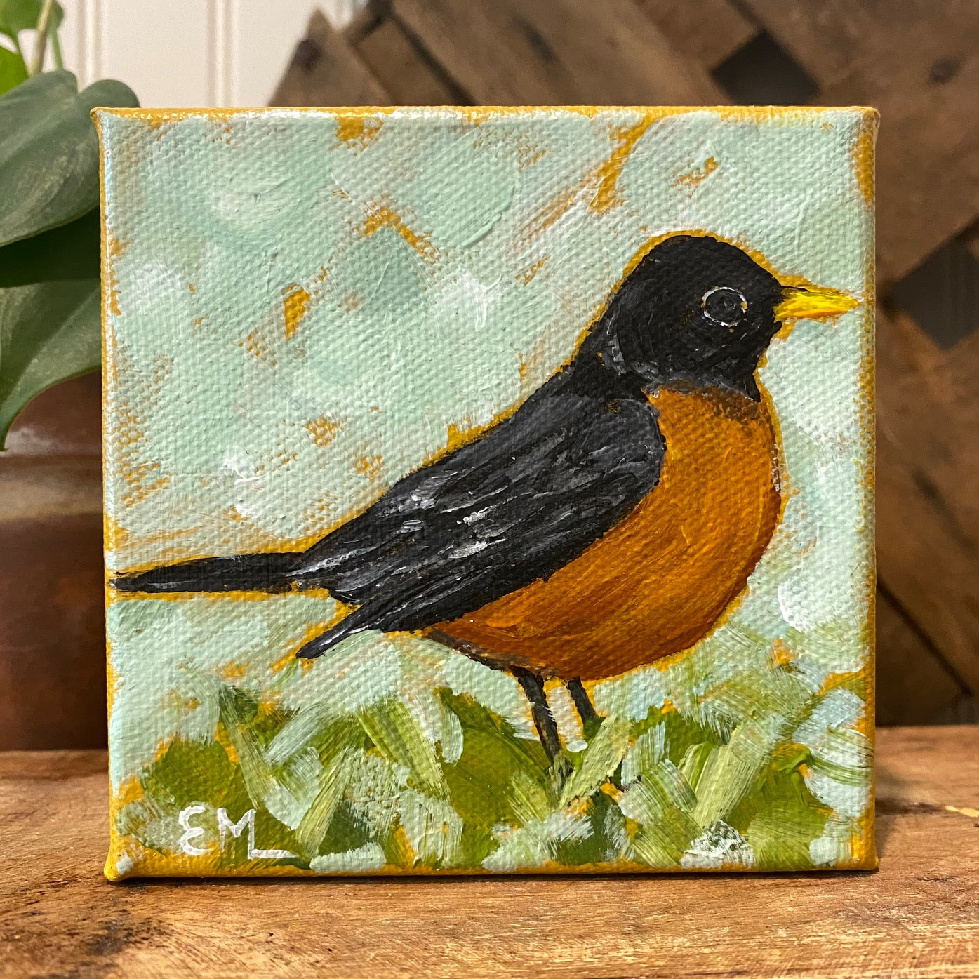 Robin Painting No. 3 (4x4")