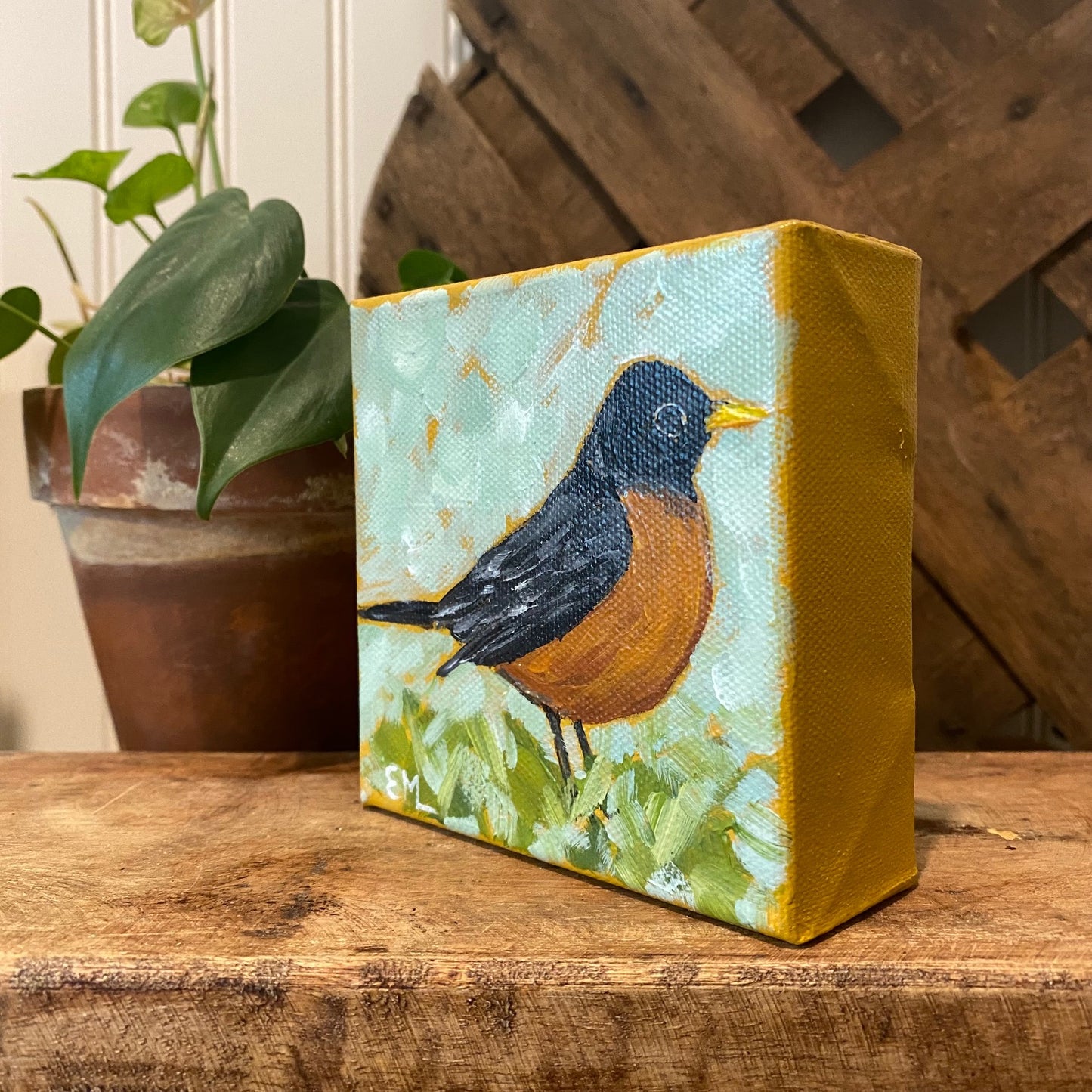 Robin Painting No. 3 (4x4")